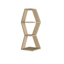 Sarok fali polc, tölgy színű - TRAPEZE