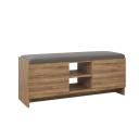 Ülőkés cipőtároló polccal, diófa színű - JOLINET