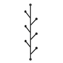 Fali akasztó 94 cm, fekete - BRANCHE