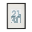 Fali képkeret, 21x30 cm, fekete - CADRE