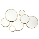 Kerek falitükör, arany - RONDOS