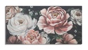 Vászon kép, pünkösdi rózsák,120x60 cm púder, fehér - ROSES1