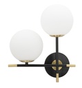 Fali lámpa 35 cm, arany, fehér, fekete - STOP