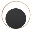 Fali lámpa 25 cm, arany, fekete - NEPTUNE NOIR