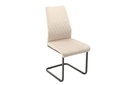 Étkezőszék, U alakú lábbal, bársony ekrü - URSULA