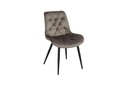 Étkezőszék, bársony szürke - POINTILLES