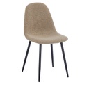 Étkezőszék, buklé szövet, bézs - BOUCLETTE