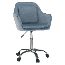 Steppelt karfás irodai fotel, párnával, kék - ROSALINDA