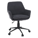 Karfás irodai fotel, antracit - PAULO