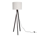 Háromlábú állolámpa, textil búrával, fehér-fekete - PYTHON