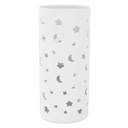 Kerámia asztali lámpa, holdak és csillagok, törtfehér - NUIT