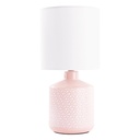 Asztali lámpa, virágmintás kerámia talppal, szürke - BRIO