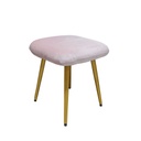Ülőke, bársony púderrózsaszín, arany lábakkal - POP
