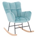 Hintafotel, bársony világoskék - BALANCE