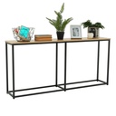 Konzolasztal, tölgy színű - FAX