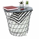 Lerakóasztal 40 cm, antracitszürke - CLOCHETTE