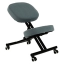 Ergonomikus zsámoly, világosszürke, fekete - ET