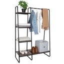 Modern dizájn praktikus ruhaakasztó és kiegészítők, fekete - COURTISANE