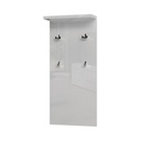 Előszoba panel, 4 akasztóval, 46 cm, magasfényű fehér - BRILLANCE
