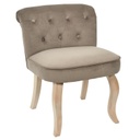 Fotel steppelt, bársony bézs - COQUETTE