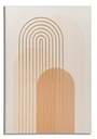Vászon falikép 80x120 cm, absztrakt geometria, narancssárga - CASCADE