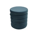 Bársony ülőke tárolórésszel, kék - RONDOUDOU