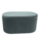 Ovális bársony ülőke, tárolórésszel, menta - SHEHERAZADE