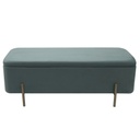 Bársony pad, tárolórésszel 108 cm, menta - CHIC