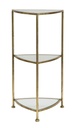 Lerakóasztal 3 szint-es, arany - SIMPLE