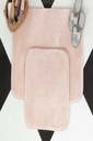Közepes méretű fürdőszobaszőnyeg 2db-os szet, púderrózsaszín - PRAIRIE