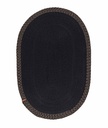 Fürdőszobaszőnyeg 50x80 cm, fekete - OVALINE