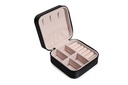 Műbőr ékszerdoboz, fekete - CHERI
