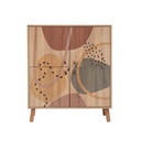 Mintás komód, tölgy színű - ACAPULKO