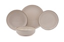 Porcelán étkészlet, 16 db-os, bézs - MING