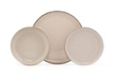Porcelán étkészlet, 18 db-os, törtfehér - MING