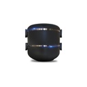 Rozsdamentes acél doboz, műanyag borítással, fekete - DRAGEE