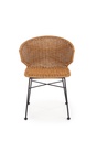 Rattan étkezőszék, tölgyszínű - PLACE ITALIE