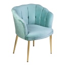 Fotel, bársonyszövet menta - LADY