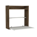 Fali kinyitható íroasztal, fehér dió - LAURA