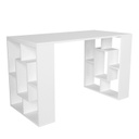 Íróasztal polccal, fehér - VICTORINE