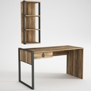 Íróasztal falipolccal, dió - CHALET