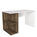 Íróasztal polccal, fehér dió - ELIOTT