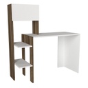 Íróasztal polccal, fehér dió - BALIN