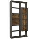 Kinyitható könyvespolc, tölgy színű, antracit, 90x183,6 cm - OUVERTURE