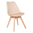Étkezőszék, ülőpárnával, bézs - HUGO
