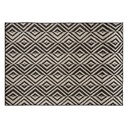 Szőnyeg beltéri/kültéri 150x230 cm, fekete fehér mintás - KOCKA