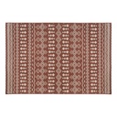 Szőnyeg beltéri/kültéri 150x230 cm, téglavörös fehér mintás - TOUAREG