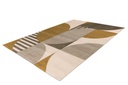 Geometriai mintás szőnyeg, arany, többszínű, 120x170 cm - SEVENTIES