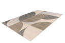Geometriai mintás szőnyeg, szürkésbarna, többszínű, 120x170 cm - SEVENTIES
