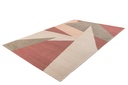 Geometriai mintás szőnyeg, rózsaszín árnyalatokban, 80x150 cm - PICS